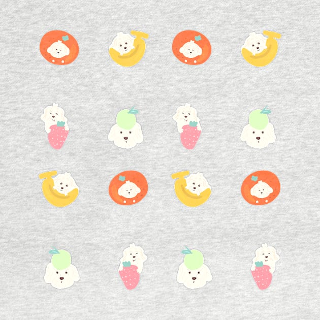 Fruit Dog Pattern by PatternbyNOK